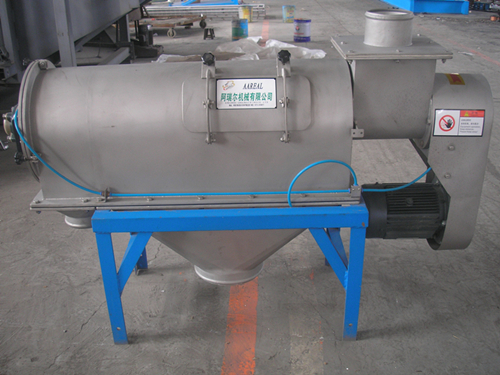 How does airflow rotary centrifugal sifter for starch work?