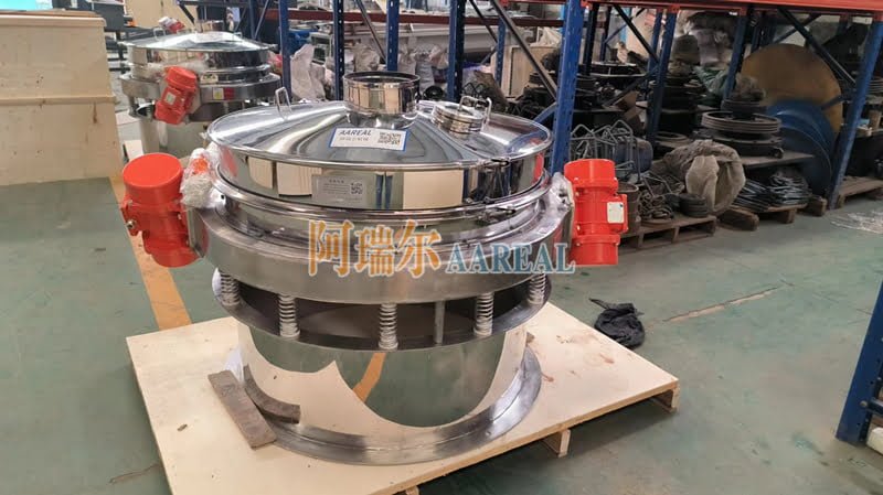 1200mm Stainless Steel Low Profile Flow-thru Inline Vibrating Screen for Lithium Battery Material