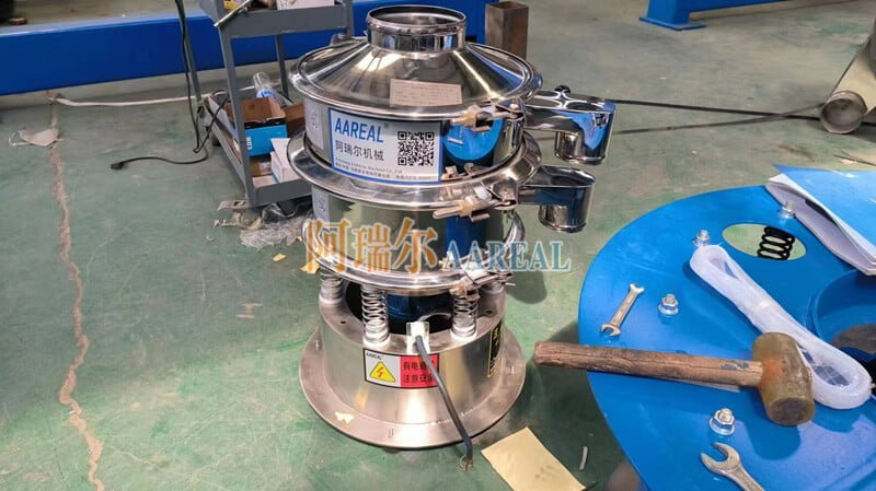 400mm One Layer Stainless Steel Rotary Vibrating Screen